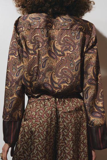 CHEMISE STYLE PYJAMA PAISLEY ZW COLLECTION - Multicolore de Zara - Image 2