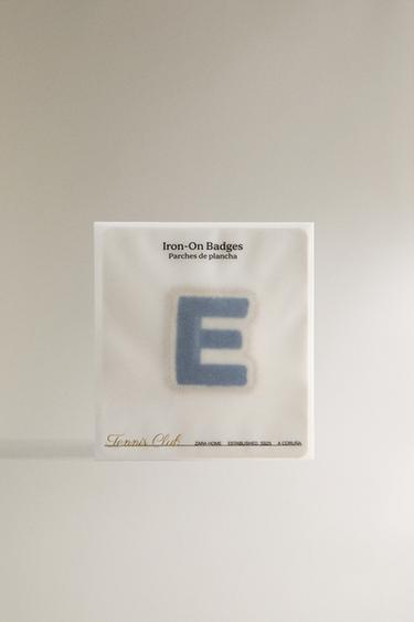 THERMO-ADHESIVE LETTER E PATCH - Green by Zara - Image 4
