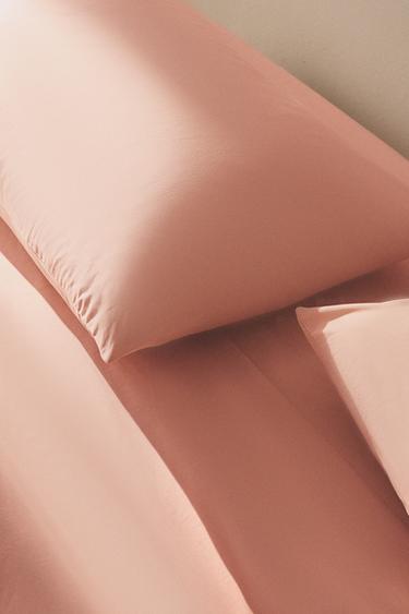 TAIE D’OREILLER PERCALE DE COTON (200 FILS) - Corail de Zara - Image 5
