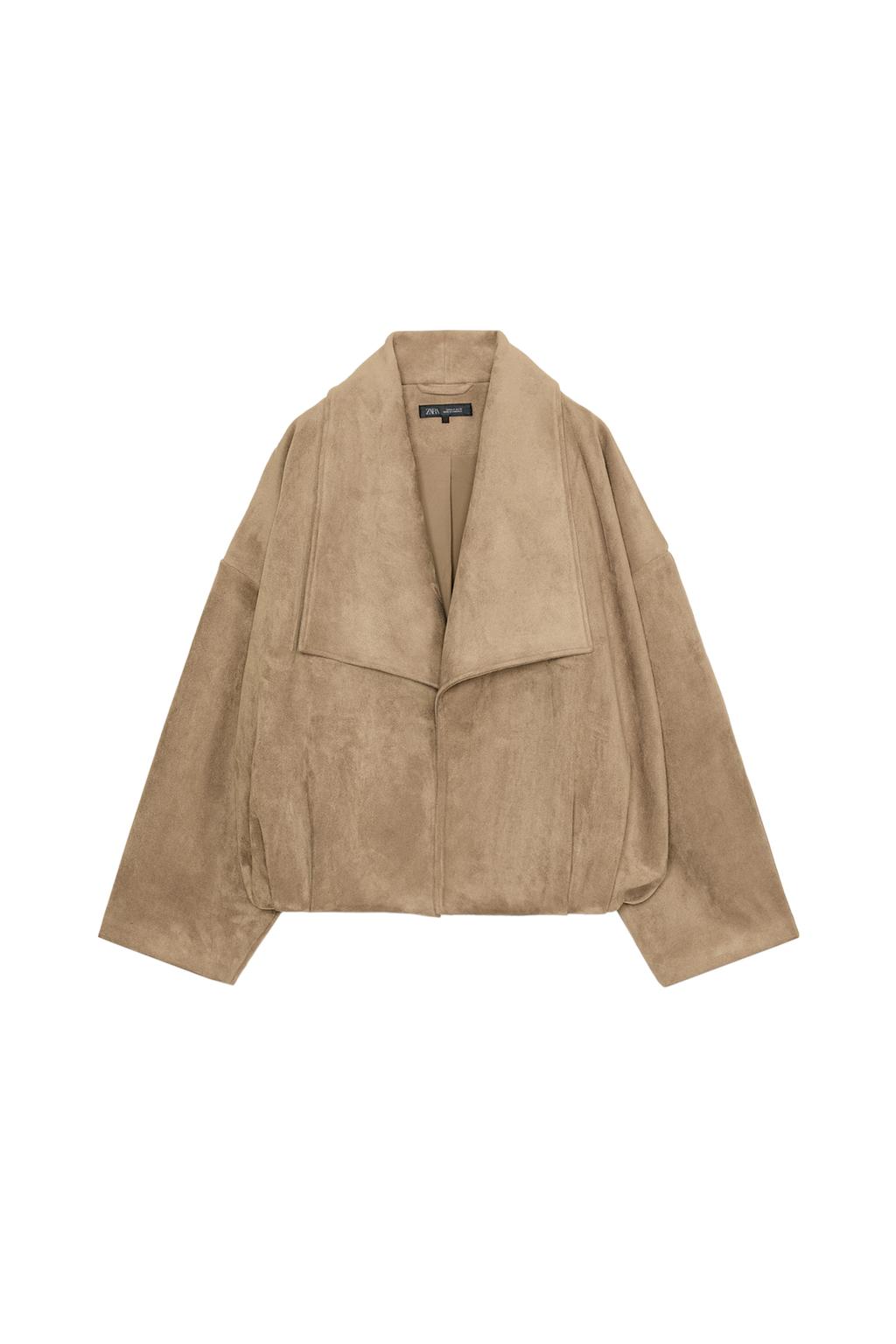 FAUX SUEDE WRAP JACKET - image 3
