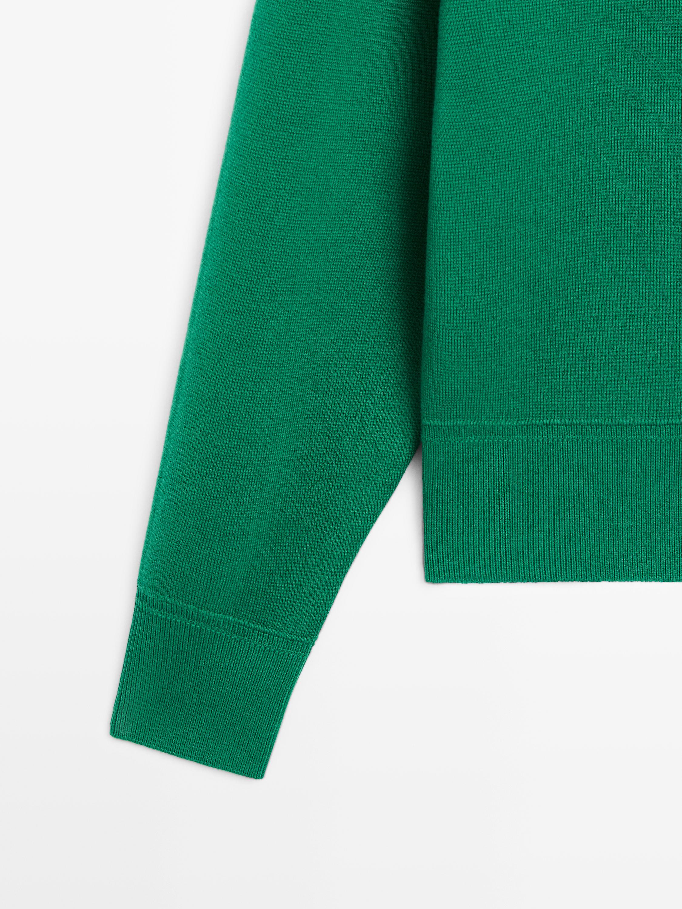 Pull en maille de coton mélang