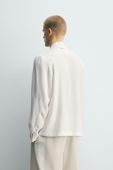 FLOWING SHIRT WITH BOW - White by Zara - Image 2