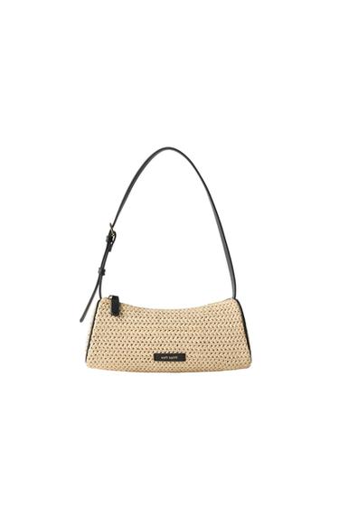 BOLSO RAFIA - Blanco Crudo de Zara