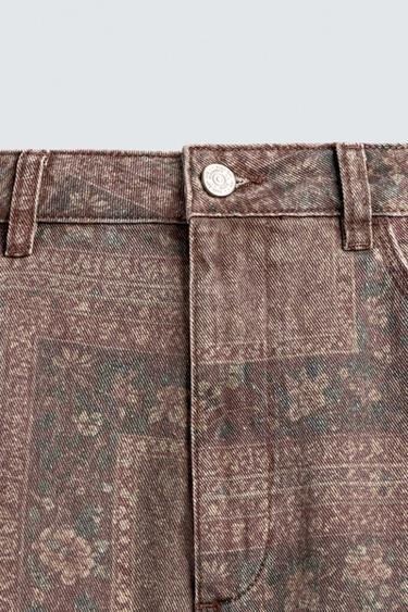 PANTALON BAGGY FIT IMPRIMÉ BANDANA - Imprimée de Zara - Image 7