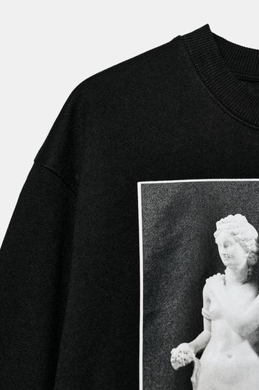 SUDADERA ESCULTURAS - Negro de Zara