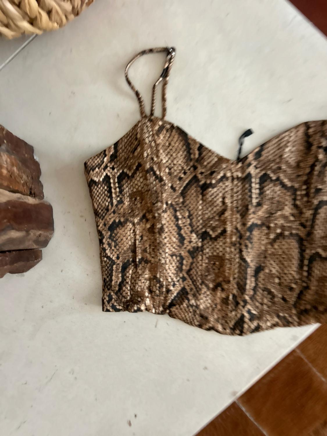PRINTED CROP TOP - Image 2