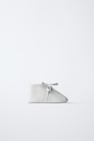 BOW BOOTS - Light grey by Zara