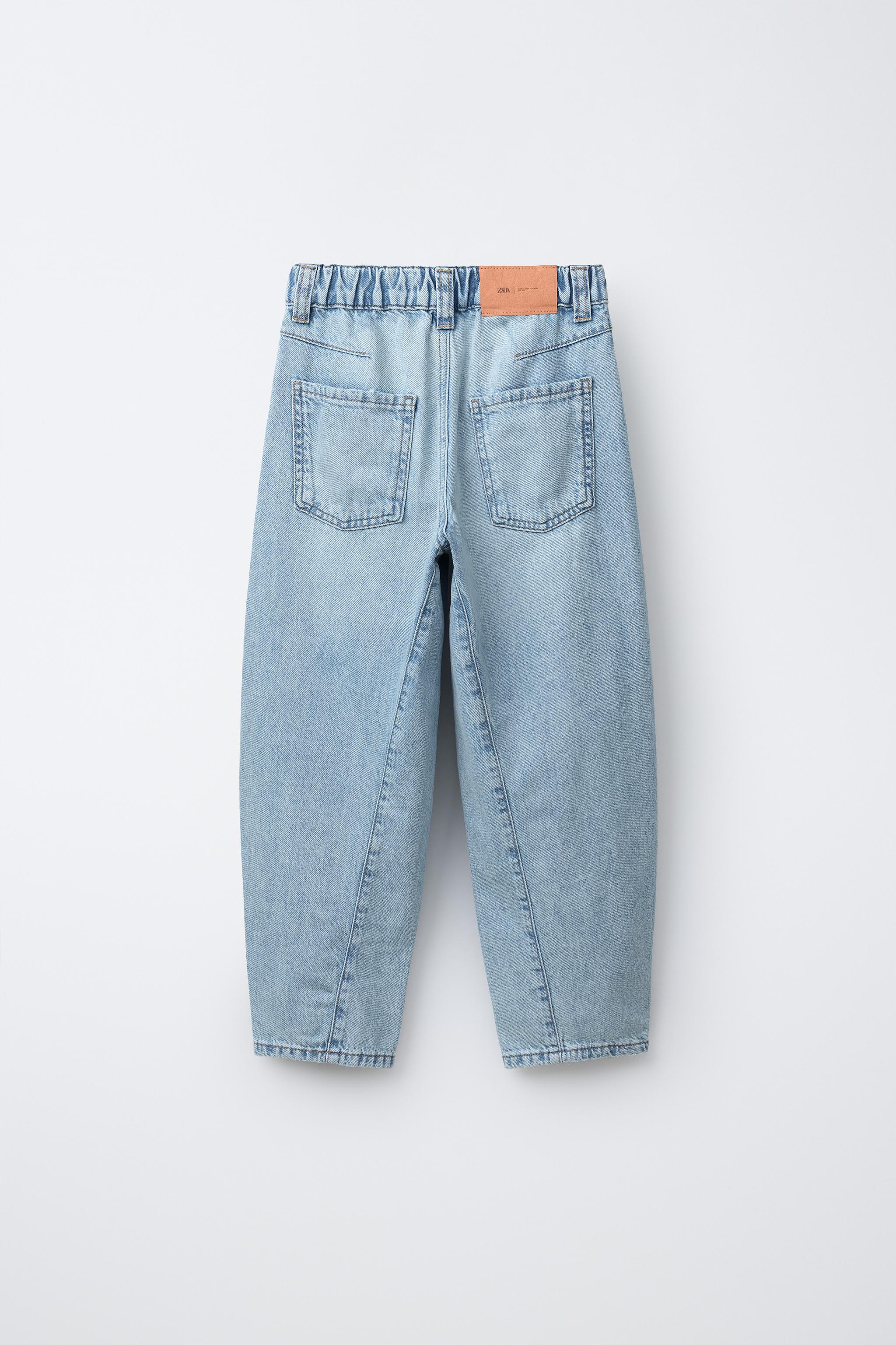 バレルフィットデニムパンツ - ミディアムブルー | ZARA Japan / 日本