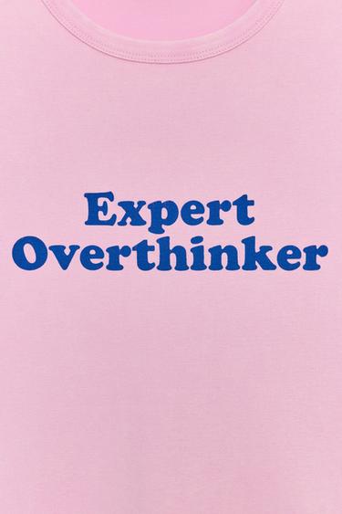SHORT SLEEVE SLOGAN T-SHIRT - Pink by Zara - Image 5