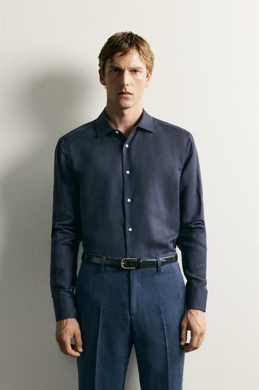 zara mens dress shirts Shirt Premium Collection with RFD Fabric Trend Never Ends AARON LEVINE X ZARA FORMAL