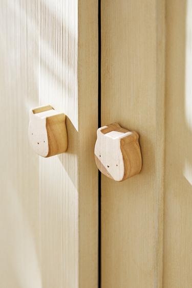 Zara SET OF CHILDREN’S BEAR KNOBS (SET OF 2) - Light beige