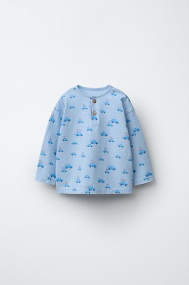 SHIRT MIT AUTOPRINT - Blau von Zara - Bild 0