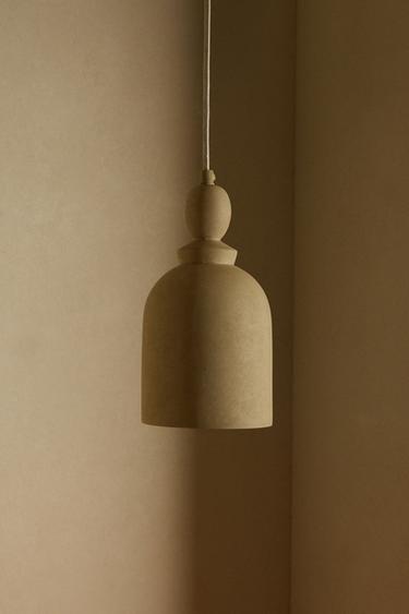 LARGE CERAMIC CEILING LAMP - Beige by Zara - Image 5