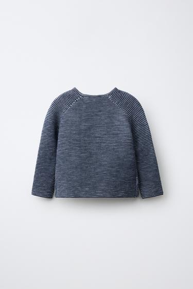 CASHMERE KNIT BONNET — Mid-blue 2