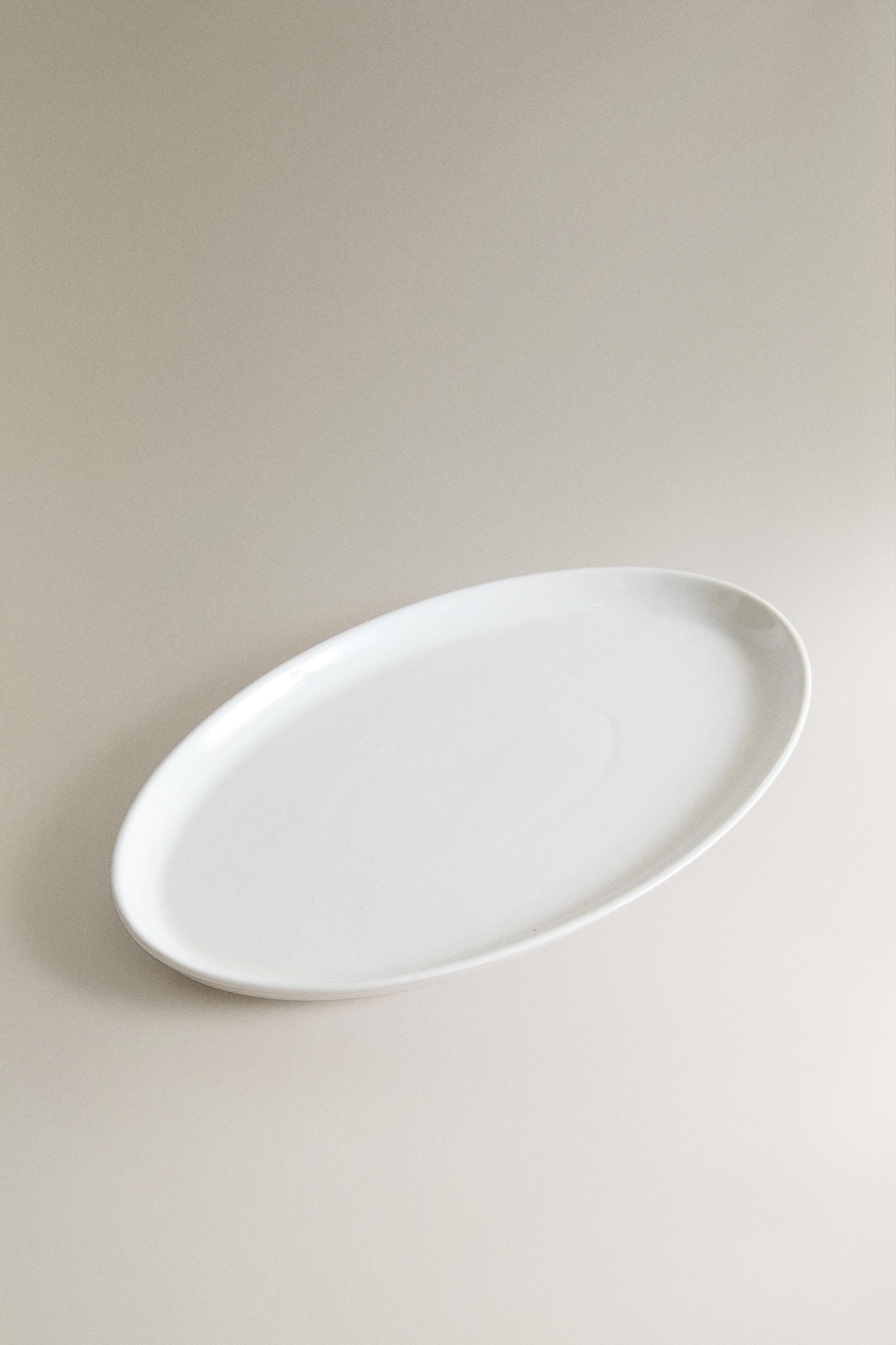 OVAL CERAMIC BATHROOM TRAY