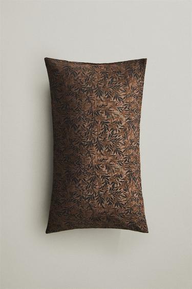 FLORAL CUSHION COVER - Ochre by Zara - Image 4