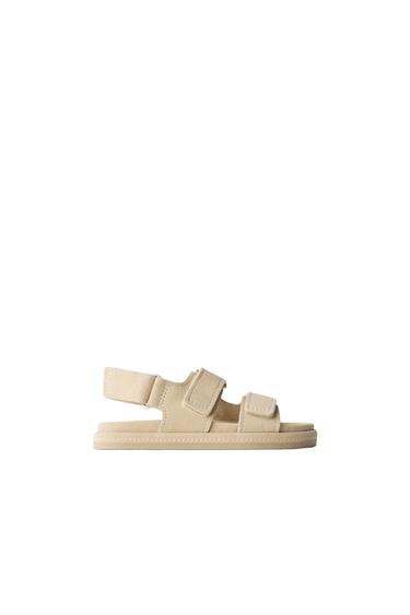 LEATHER SANDALS - Sand Brown by Zara