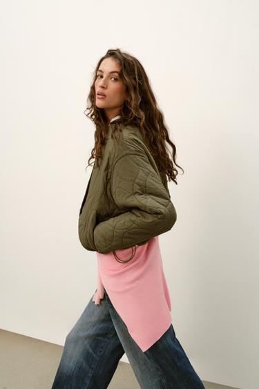 SHORT PADDED JACKET - Khaki by Zara
