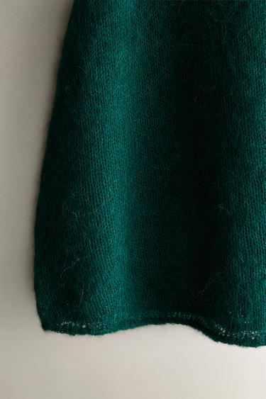 KIDS' LIMONCELLA X THE ANIMALS OBSERVATORY ALPACA CAPE - Green by Zara - Image 2