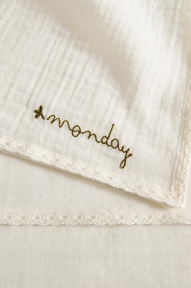 BABY MUSLIN CLOTHS (PACK OF 7) - Oyster-white by Zara - Image 3