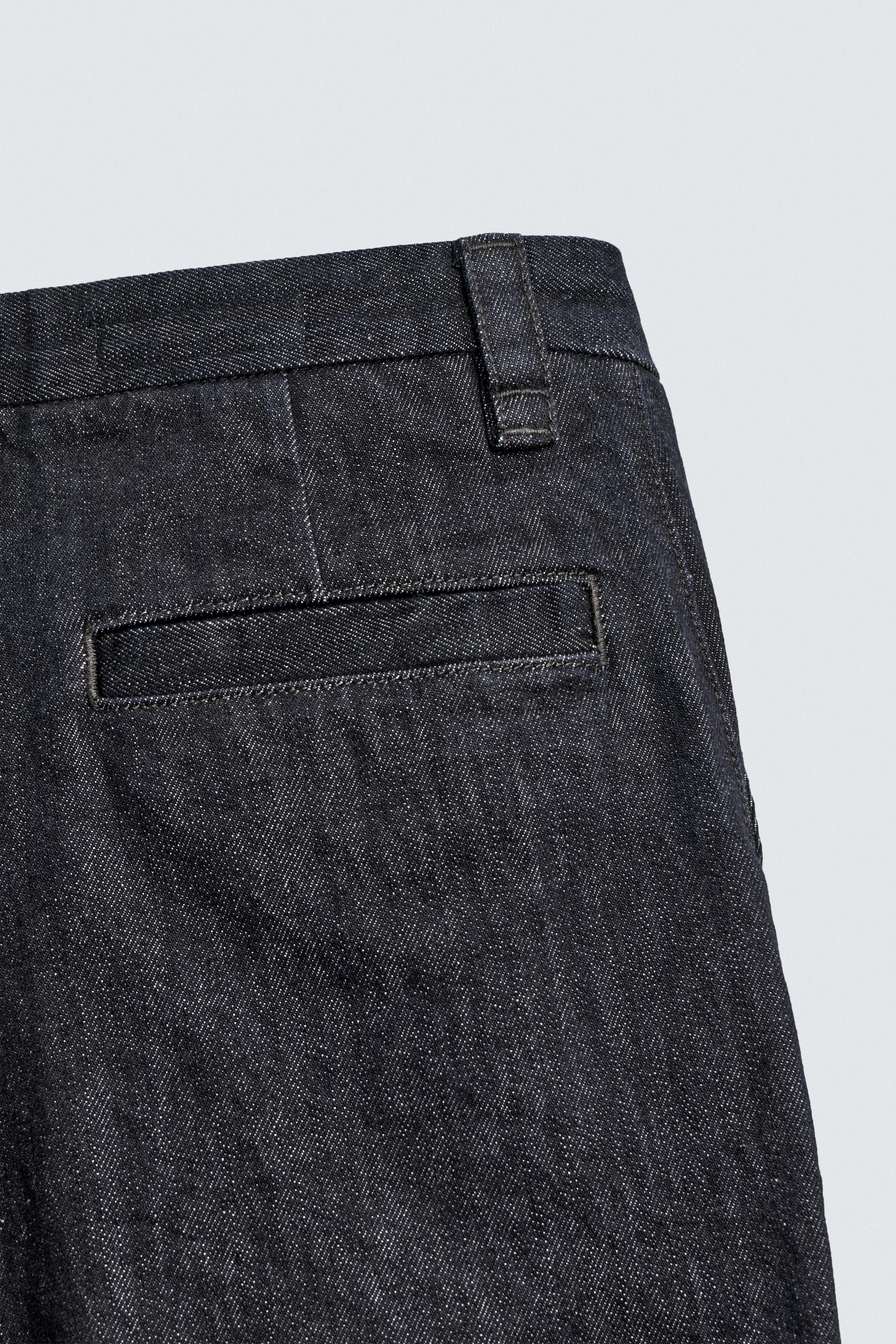 RELAXED FIT DENIM CHINO PANTS