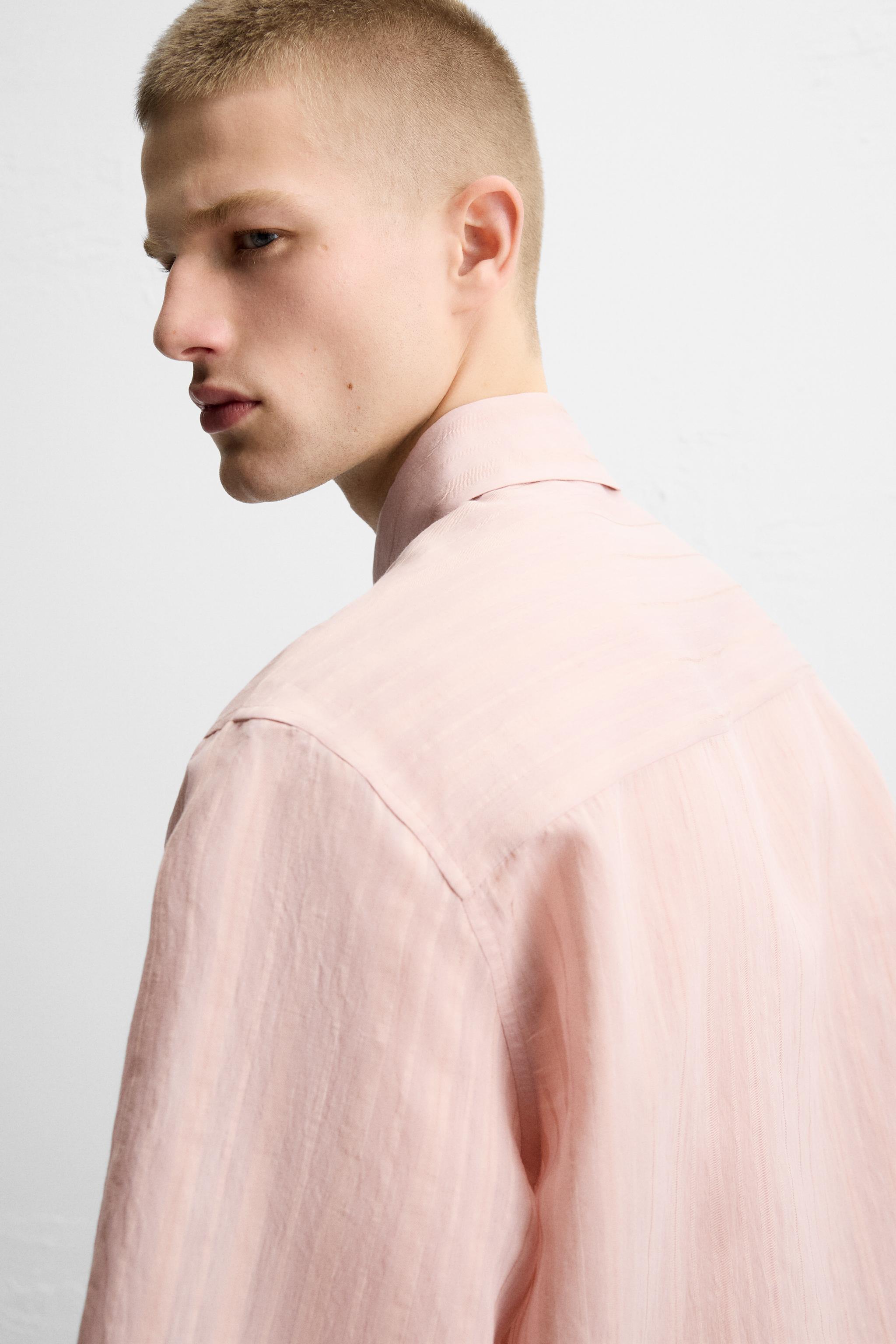CHEMISE EN JACQUARD À RAYURES
