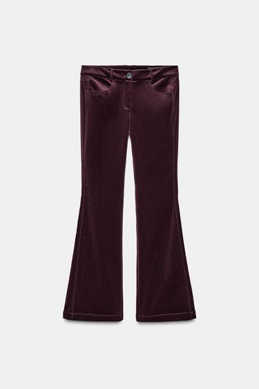 FLARE-SAMTHOSE ZW COLLECTION - Burgundrot von Zara - Bild 0