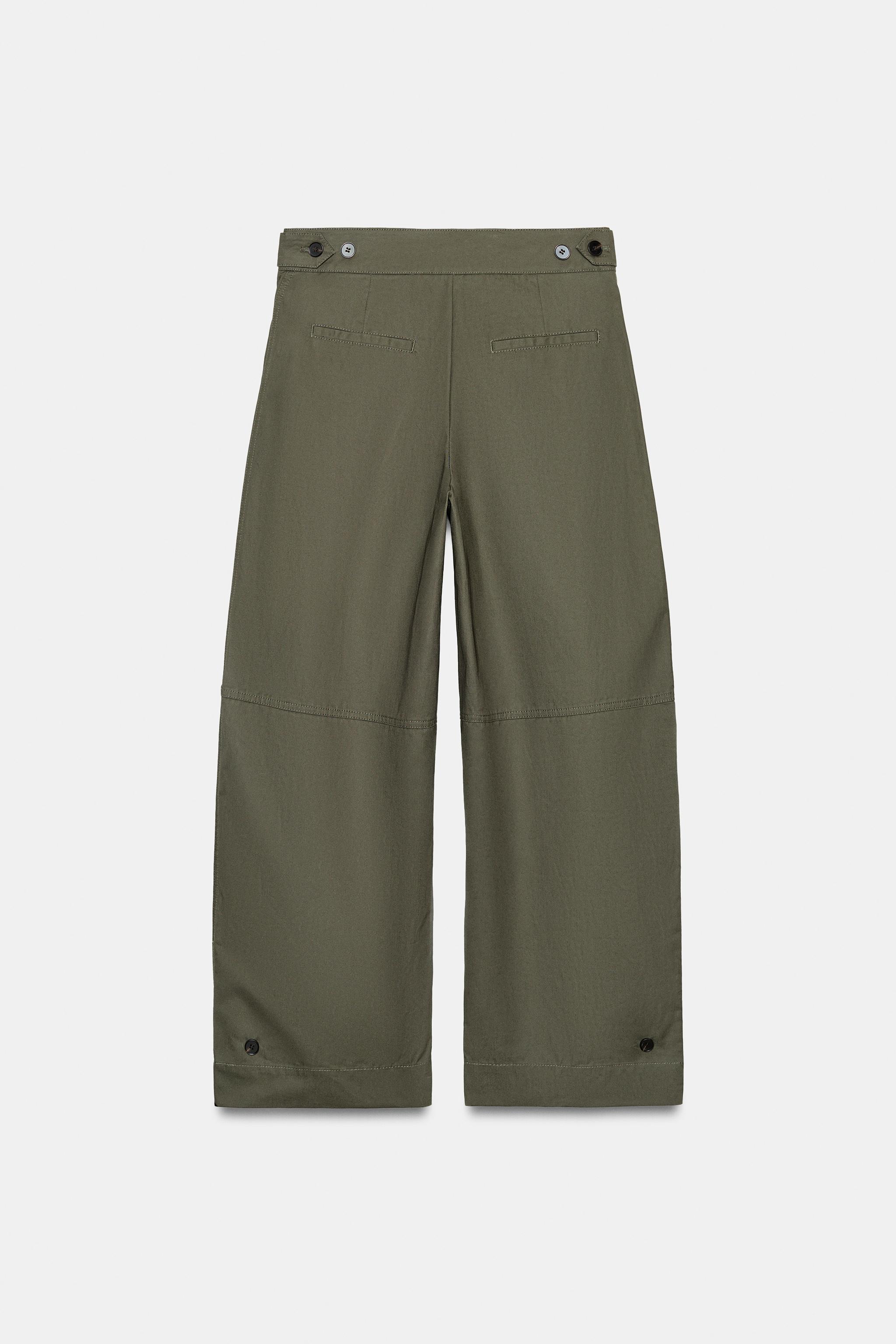 PANTALON BARREL À PASSANTS