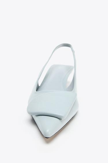 APPLIQUÉ SLINGBACK SHOES - Light Blue by Zara - Image 5