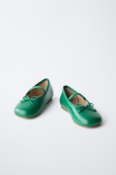 BALLERINES À NŒUD - Vert de Zara - Image 2