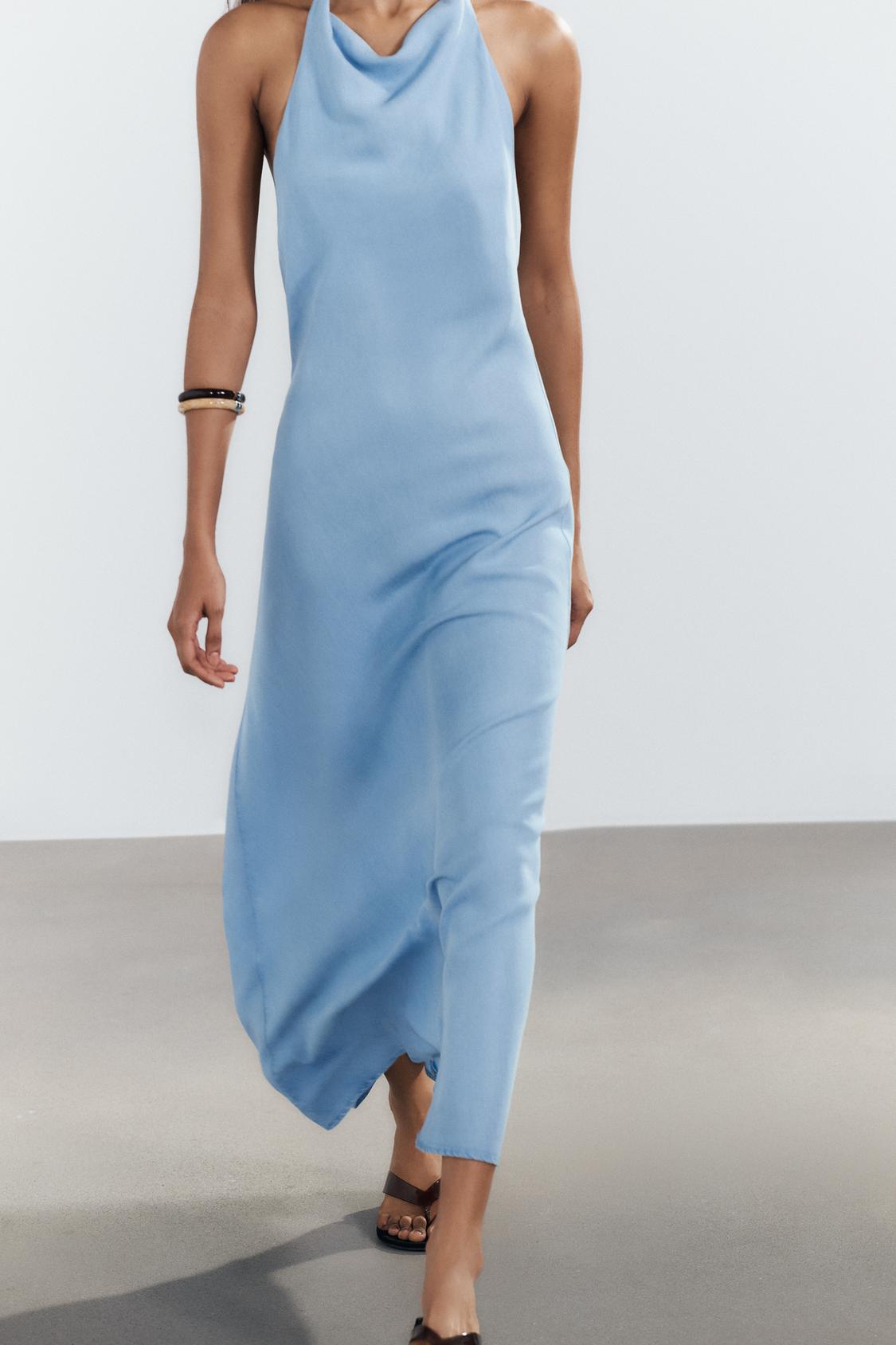 FLOWY HALTER DRESS