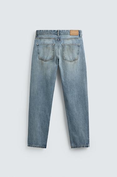 JEAN REGULAR FIT EFFET VINTAGE DÉCHIRÉ - Bleu de Zara - Image 8