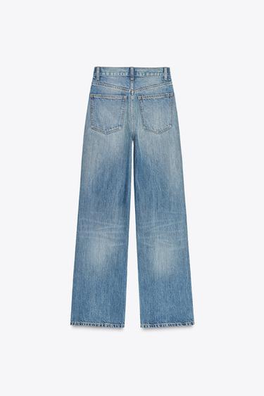 JEAN TRF À JAMBES LARGES TAILLE HAUTE LONGUEUR CHEVILLE - Bleu de Zara - Image 7