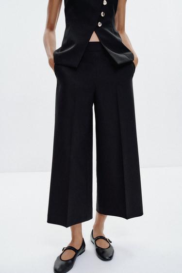 CULOTTE TROUSERS - Black by Zara - Image 1