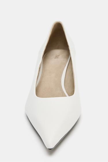 CHAUSSURES EN CUIR À TALONS COMPENSÉS ÉDITION LIMITÉE - Blanc de Zara - Image 4