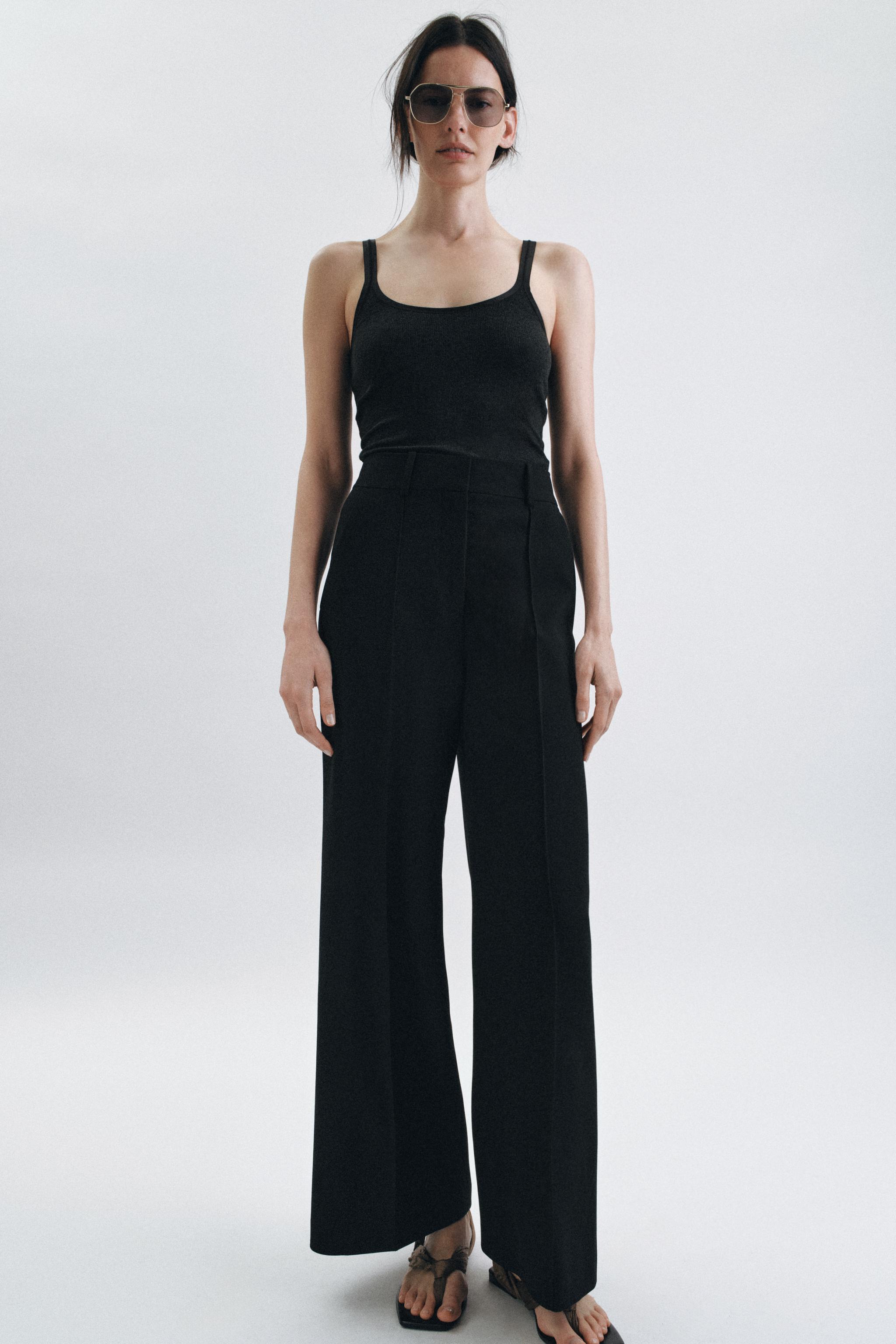 ZW COLLECTION STRAIGHT LEG PIN TUCK PANTS