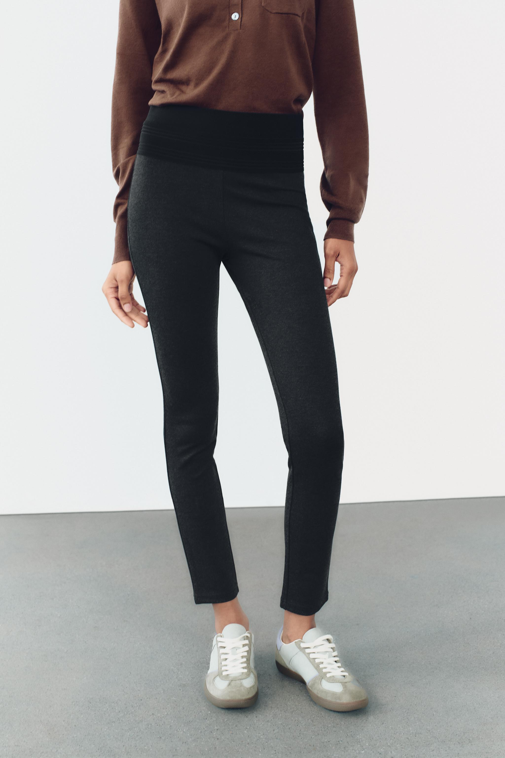 Leggins Zara Gold Button Mujer Negras Para Leggings ZARA Gold Button Negro Tiro Alto Con Detalle De Botones Dorados Leggins Zara Gold Button Mujer