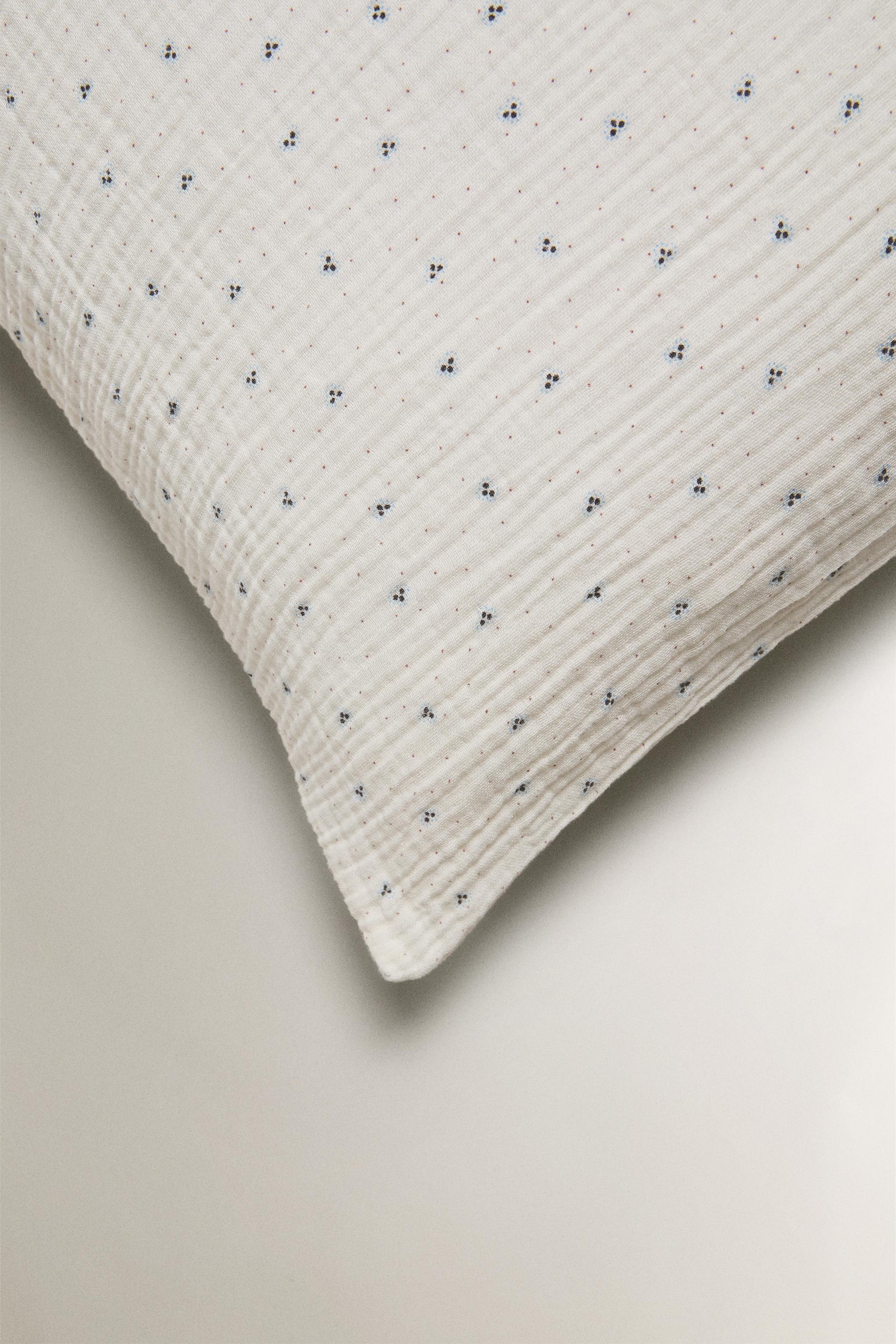 KIDS' COTTON POLKA DOT PILLOWCASE