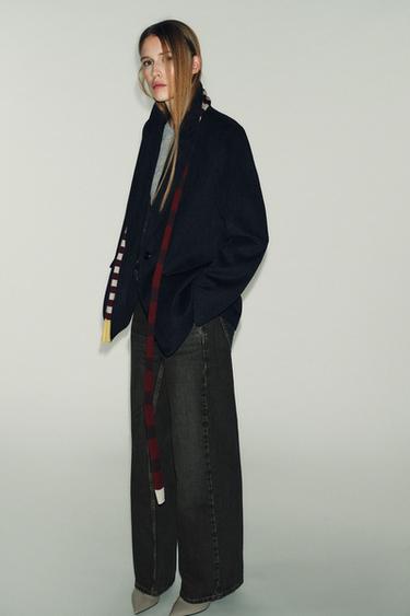 Zara WOOL BLEND PINSTRIPE BLAZER - striped - Image 0