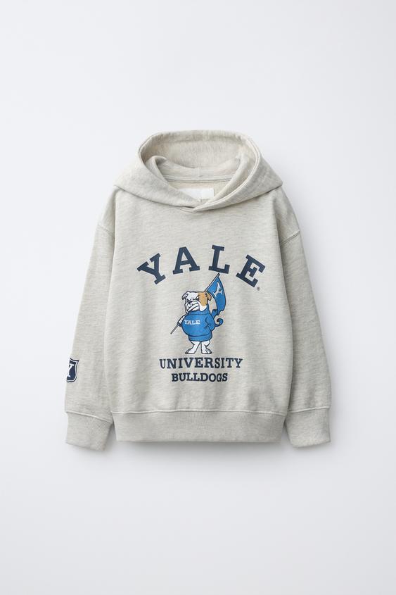 YALE™ PRINT HOODIE - Grey marl by Zara - Image 0