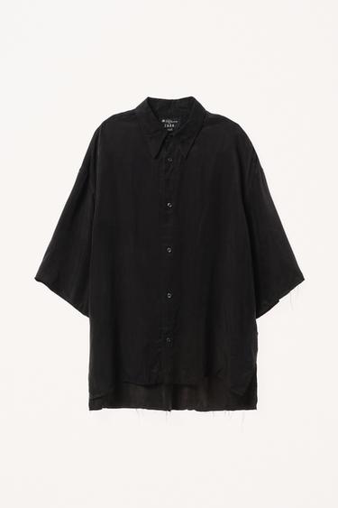 CAMISA FLUIDA OVERSIZE FIT WILLY CHAVARRIA X ZARA - Preto da Zara