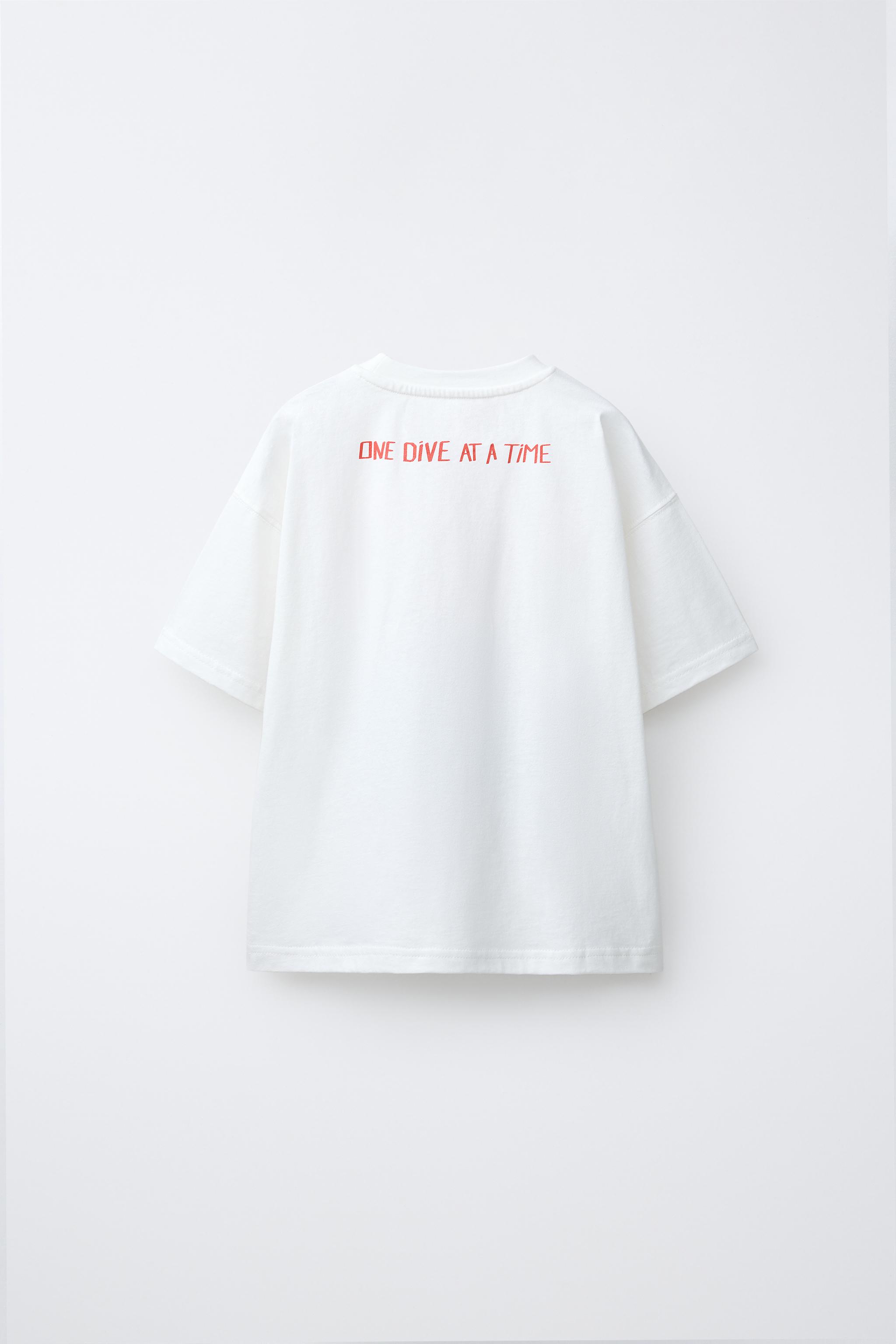 SHARK PRINT T-SHIRT - White | ZARA Singapore