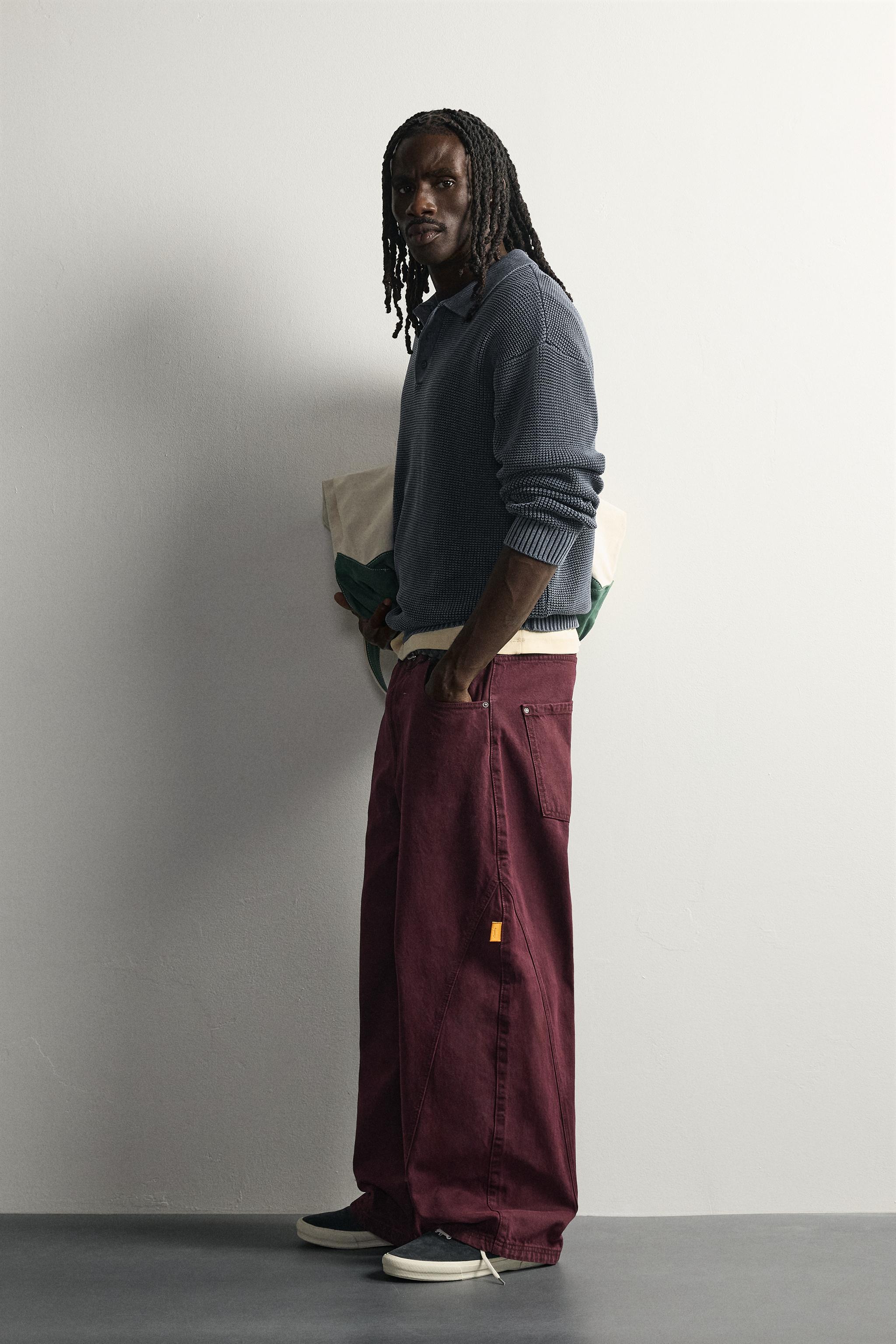 WASHED COTTON KNIT POLO