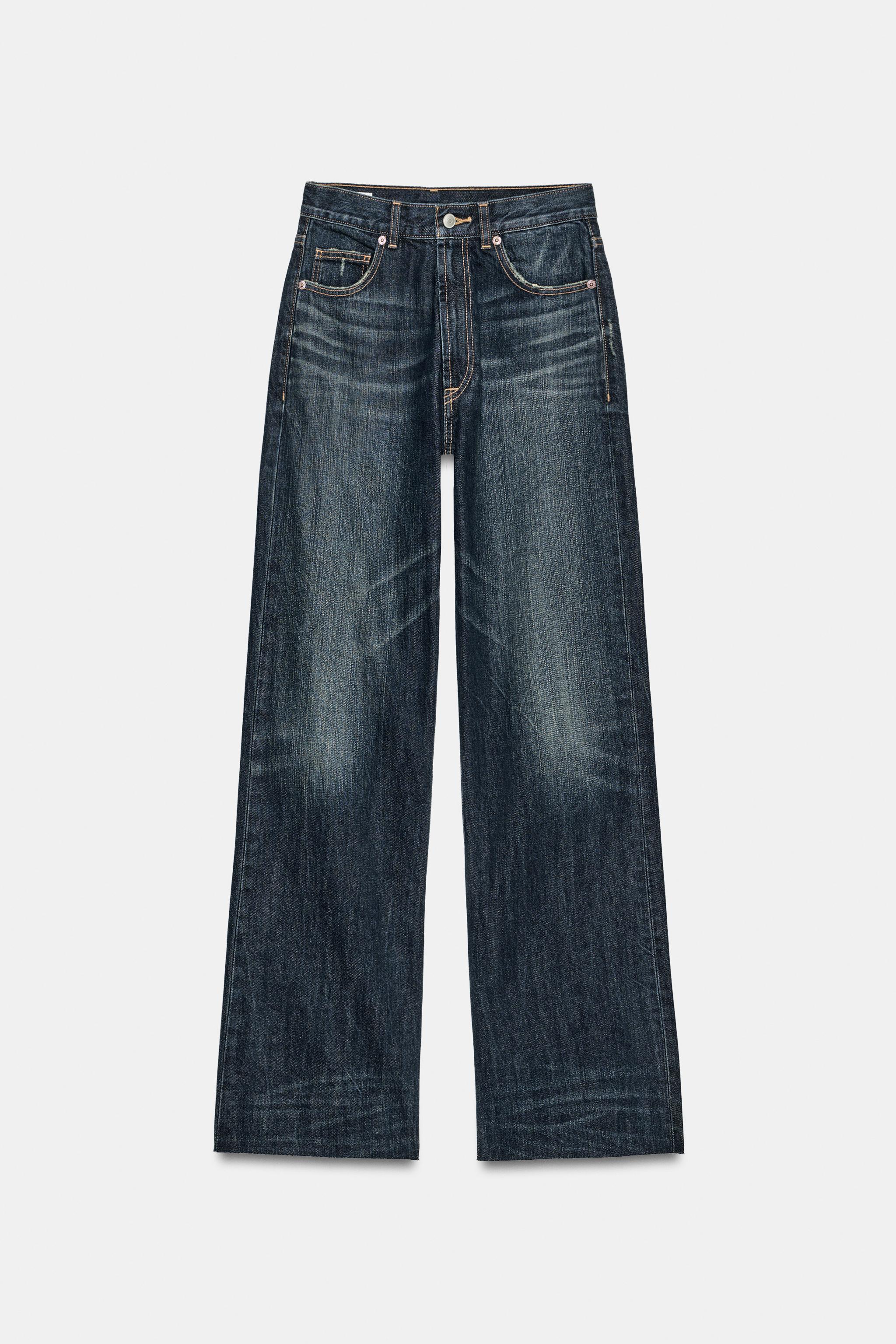 TRF HIGH-WAISTED WIDE LEG JEANS