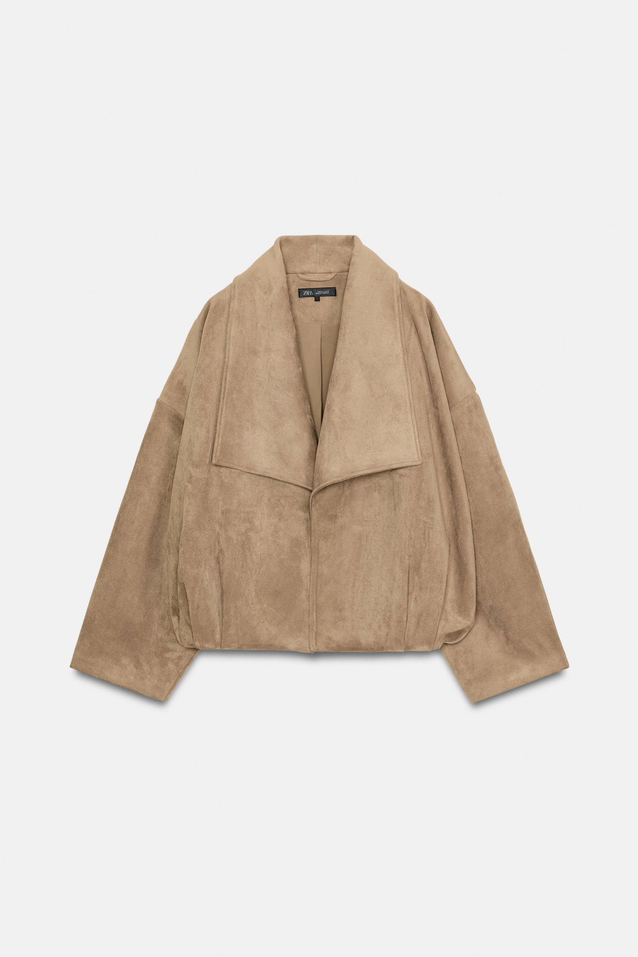 VESTE ENVELOPPANTE EFFET DAIM