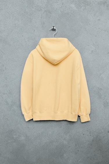 STORIESZ - RELAXED FIT MEDIUM WEIGHT ZIP-UP HOODIE - Light yellow by Zara - Image 1