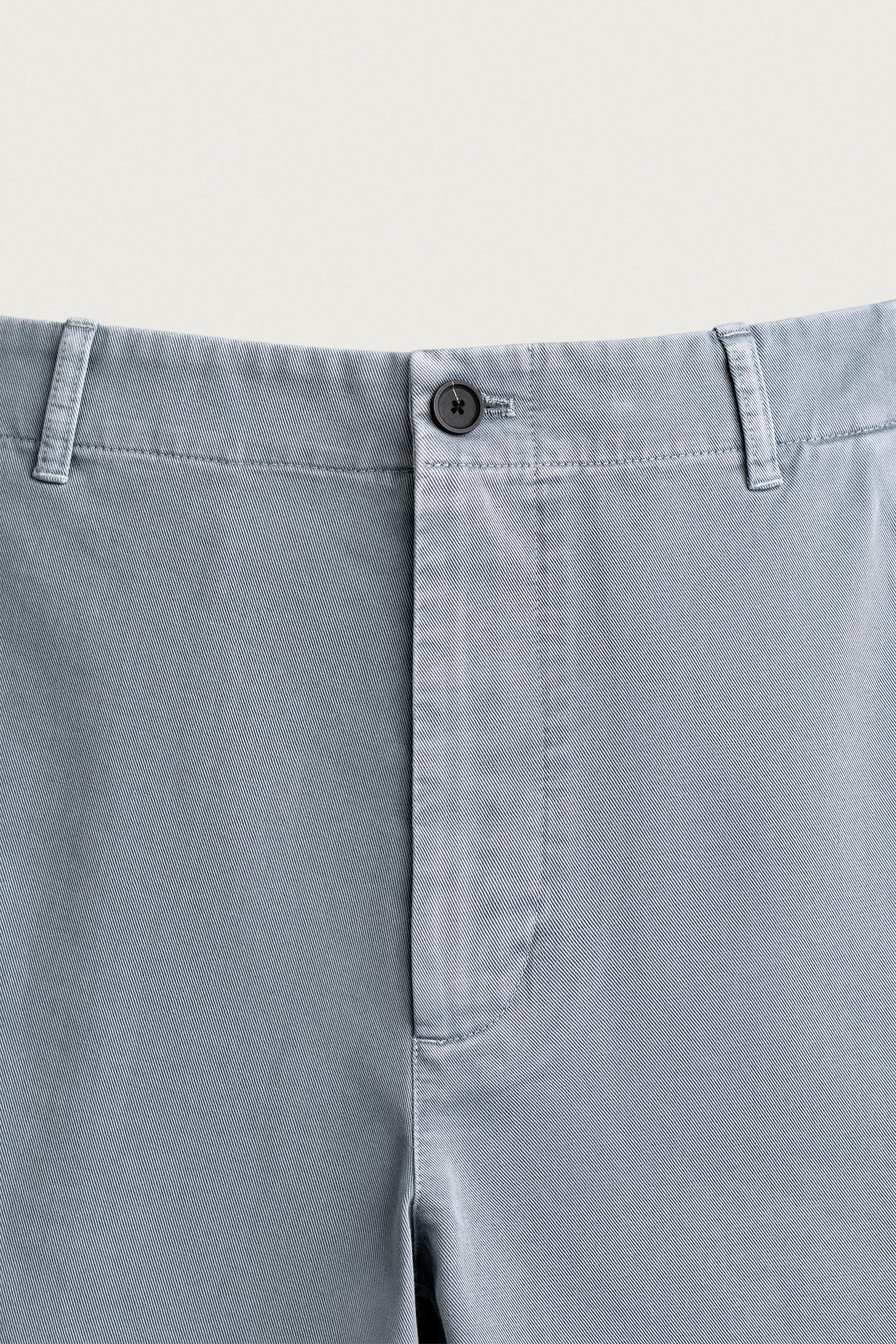 WASHED RELAXED FIT CHINO PANTS