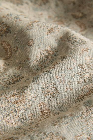 NAPPE JACQUARD FLORAL - Marron-Bleu de Zara - Image 3