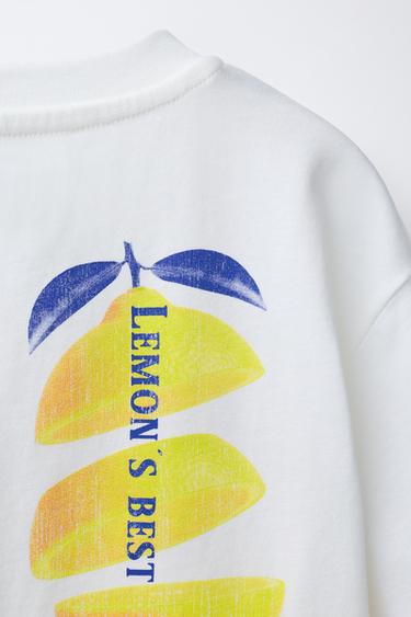 T-SHIRT IMPRIMÉ FRUITS - Blanc de Zara - Image 3
