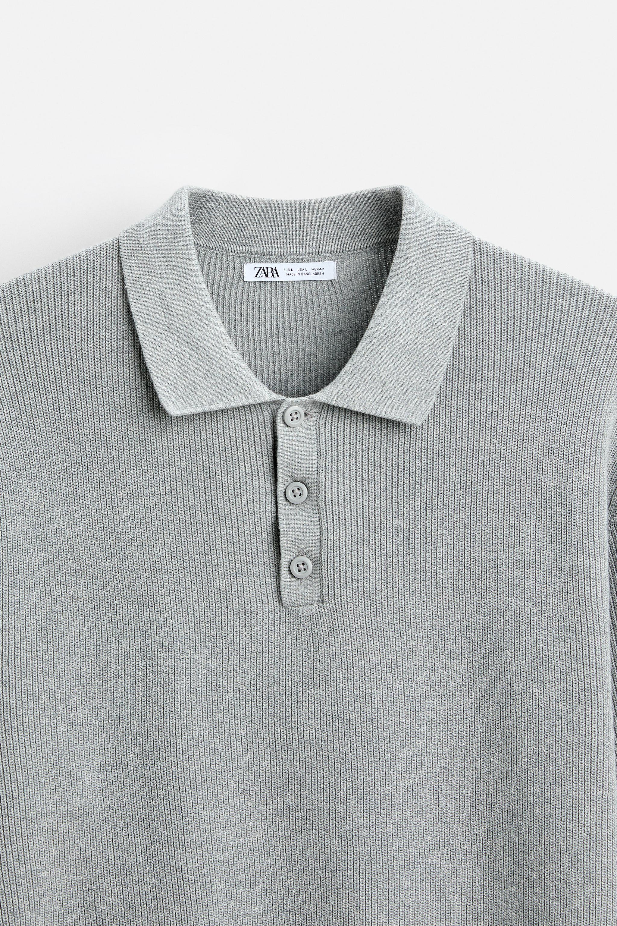 PURL KNIT POLO SHIRT